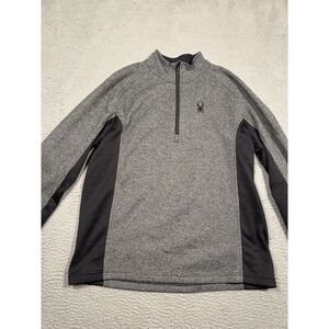 SPYDER Mens Outbound‎ Jumper Jacket Pullover Black 1/4 Zip XXL